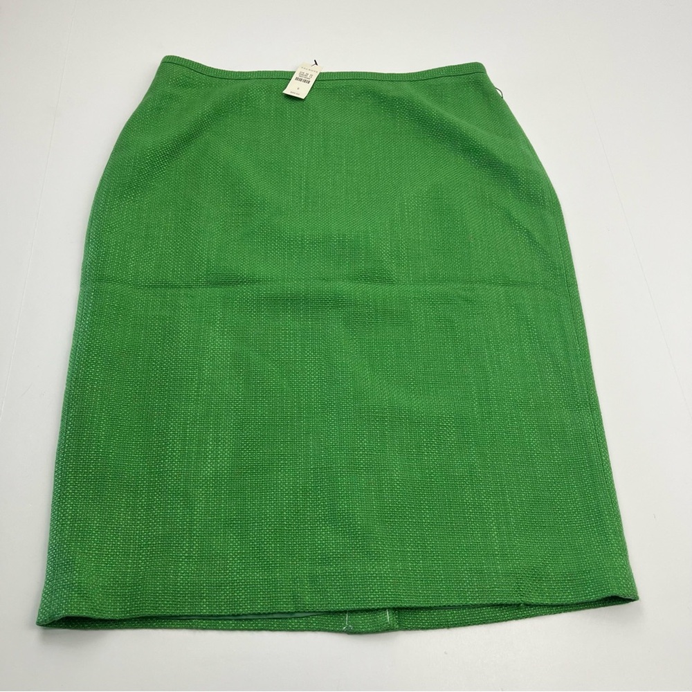 Talbots Kelly Green Midi Pencil Skirt‎ Womens Size 6 Office Work Preppy NEW